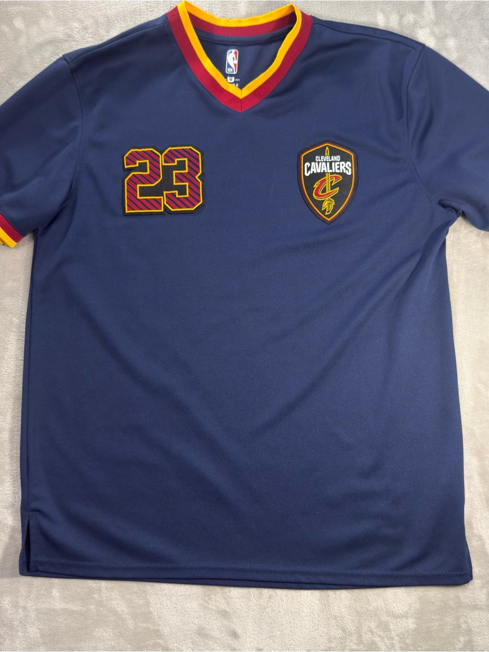 NBA Cleveland Cavaliers Navy Jersey #23 Lebron James Basketball Sz L